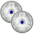 In Pro Car Wear 4.5 in. Pie Cut Spotlamp Trillient with H3 Bulb Tribar Blue Dot T42703